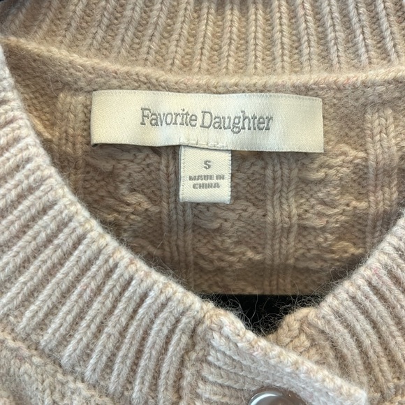 Favorite Daughter  The Ginger Belted Cardigan in Basmati - Picture 7 of 15